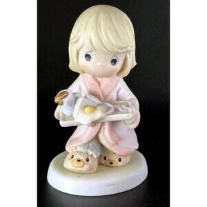precious moments Delightful Figurine of a Child with Breakfast Tray